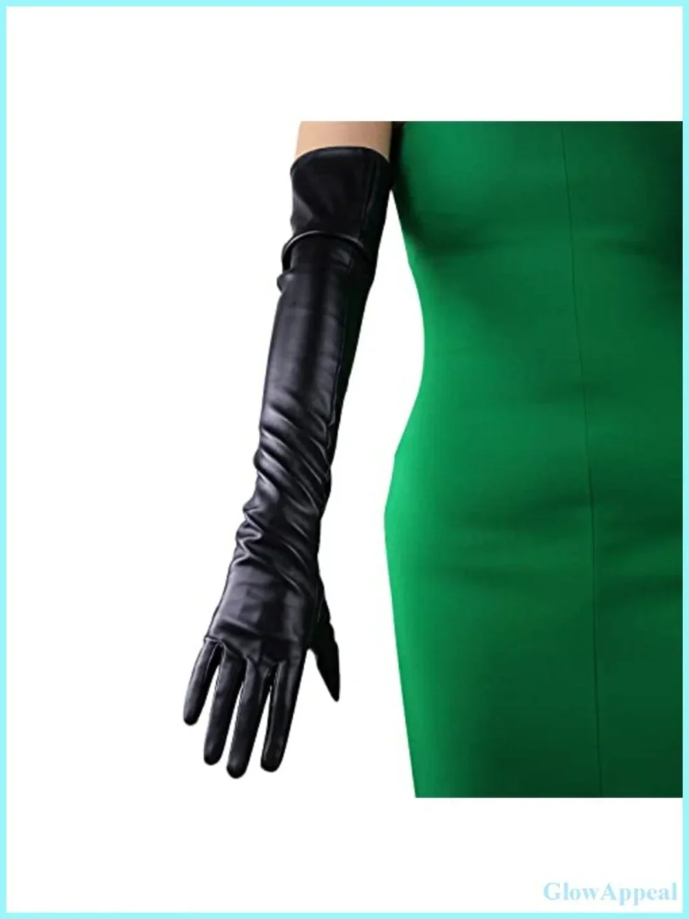 Faux Leather Opera Gloves 24 Inch Vintage Evening Party Cosplay